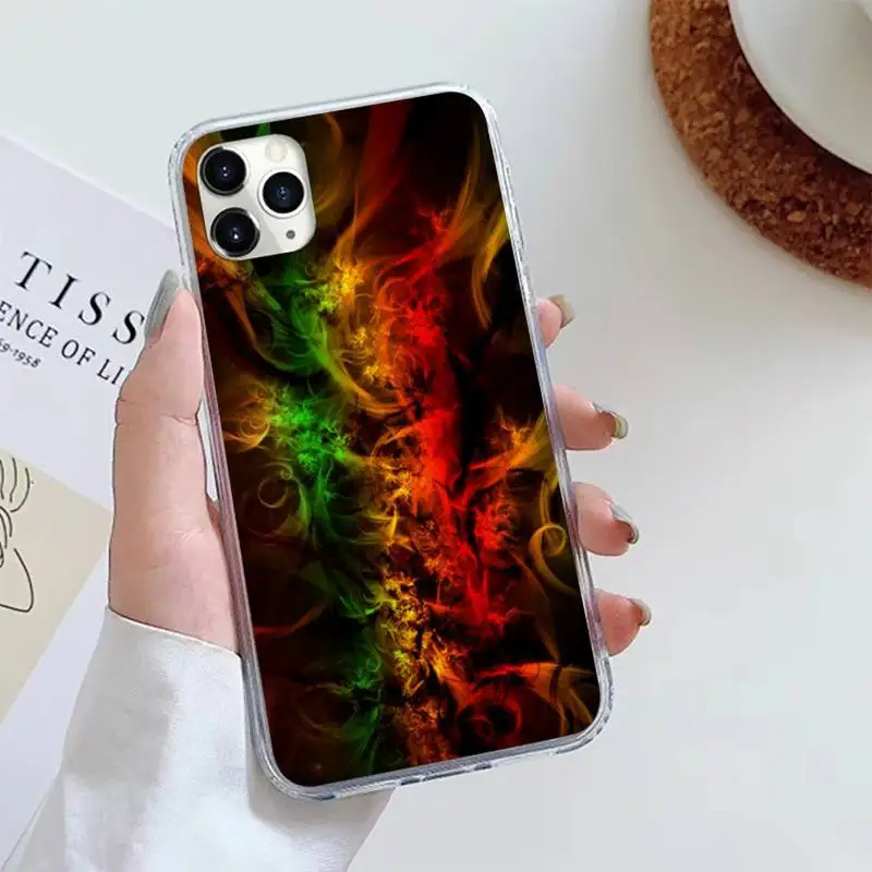 

Aesthetic colorful watercolor flame Phone Case For iphone 12 5 5s 5c se 6 6s 7 8 plus x xs xr 11 pro max