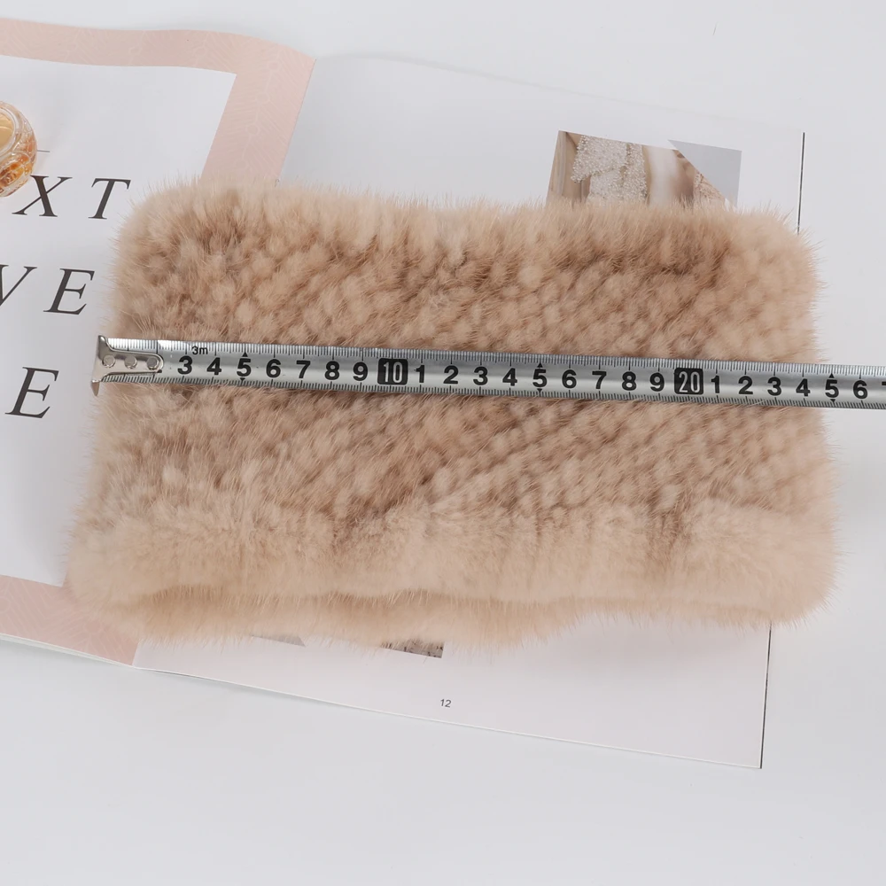 Новое поступление для женщин из натурального меха норки кольцо шарфы повязки