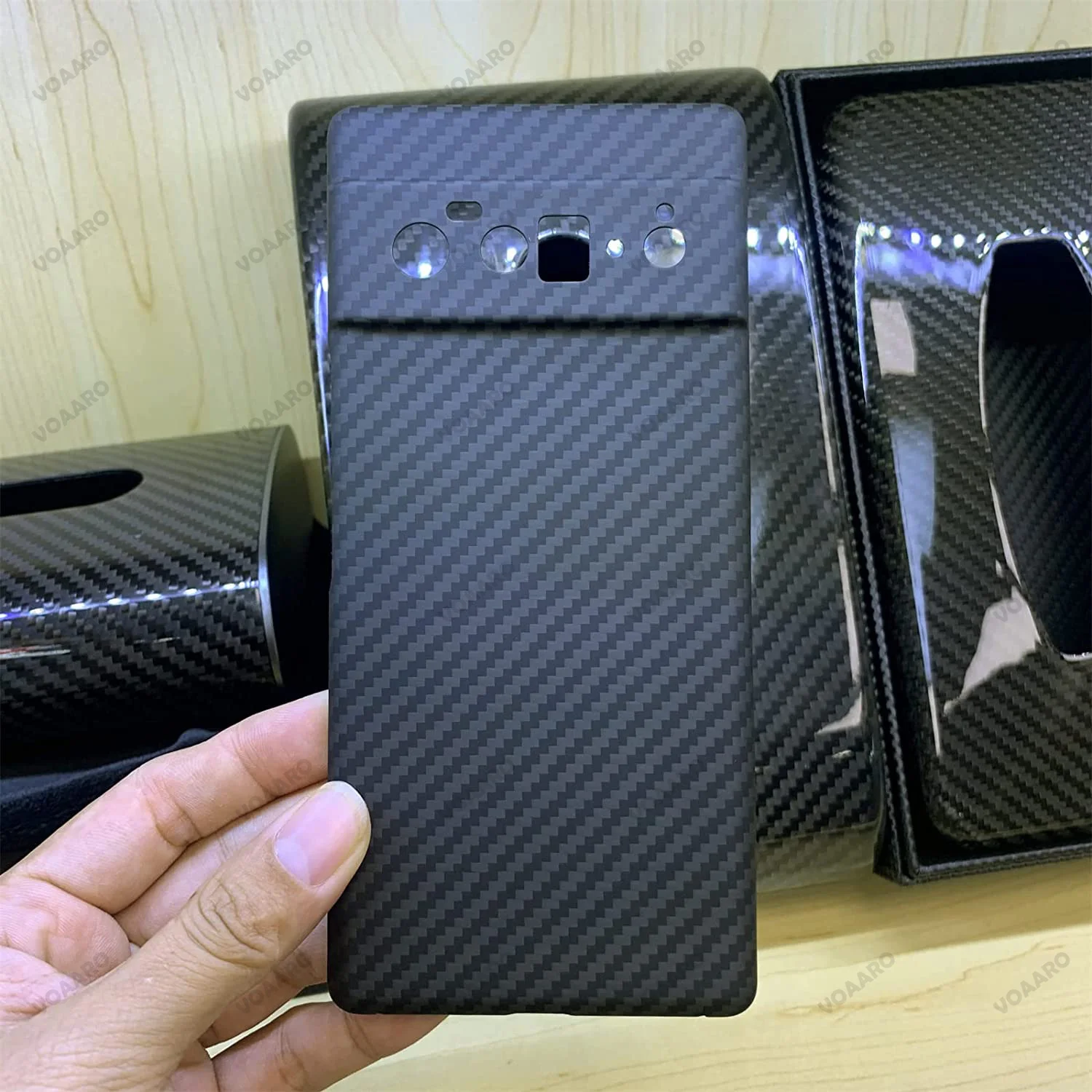 For Pixel 6 Pro Aramid Case Ultra Thin Ligh&Light Shockproof Cover for Google Pixel 6 Real Carbon Aramid Fiber Case Funda