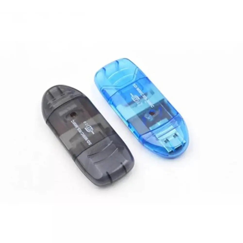

Многофункциональный картридер Usb 2,0 SD, прозрачный маленький картридер, смарт-кардридер с поддержкой TF, Micro SD