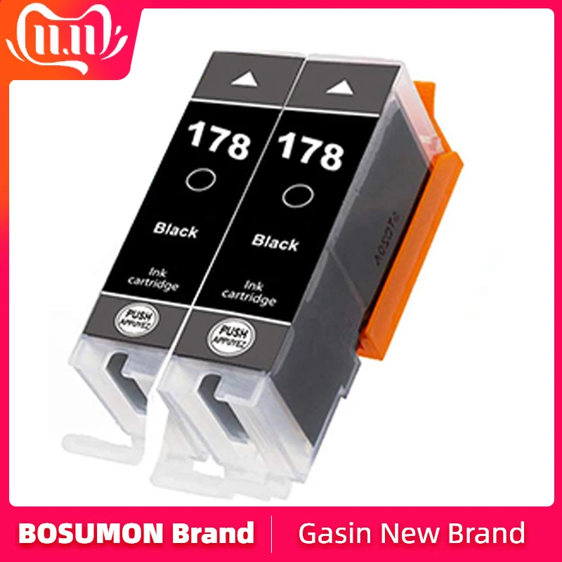 Bosumon 178 178XL чернильные картриджи совместимые с HP Photosmart B8553 C5383 C6383 D5463 B010 B109c B110a B209b B210
