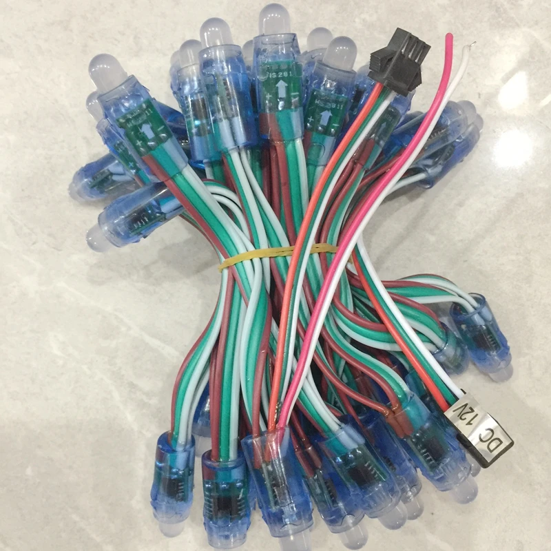 1000 шт. DC5V 12V WS2811 IC RGB светодиодный модуль гисветильник ды 12 мм полноцветный IP68
