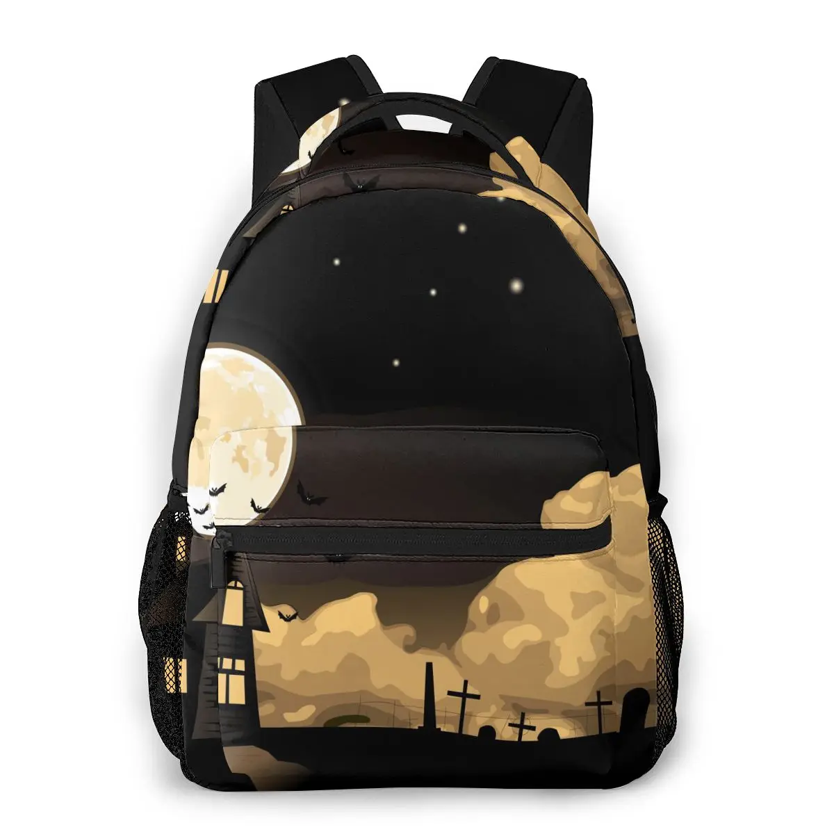 

Halloween Characters Pattern (1) Casual Daypack Travel School Bag with Pockets for Women College