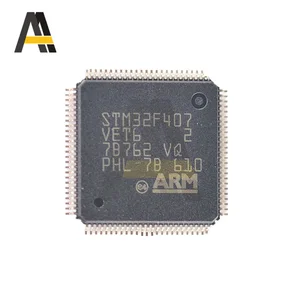Flash memory chip STM32F407VET6 32-bit Microcontrollers Single STM32F407VET6 Chip
