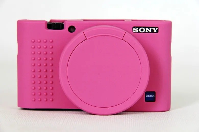 Pink Чехол для камеры sony RX100 II/RX100 III/RX100 IV/RX100 V новейший мягкий силиконовый защитный чехол для корпуса 1 шт - Цвет: Pink