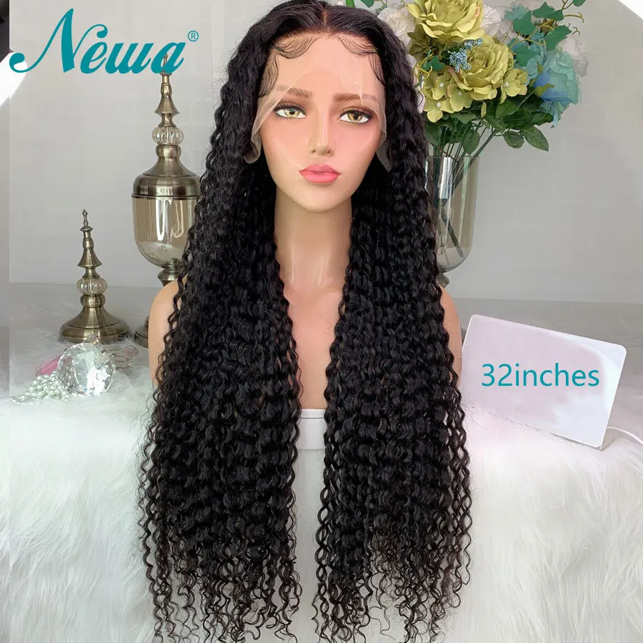 Newa волосы длинные кружевные передние человеческие парики 26-32 дюйма 13x6