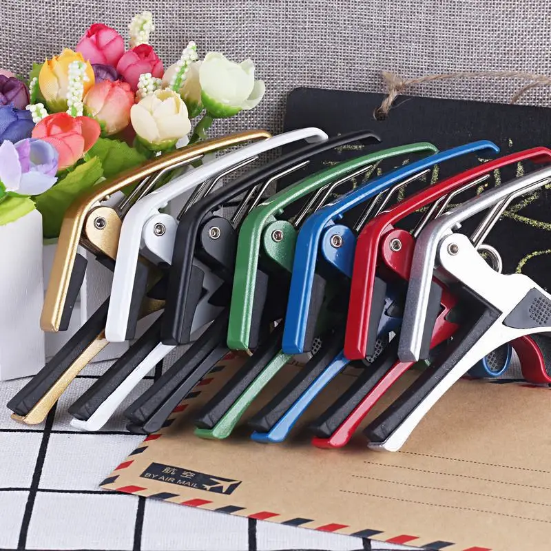 neue farben quick change clamp key acoustic classic guitar capo für ton anpassung für elektrische akustische gitarre ukulele neue free globa
