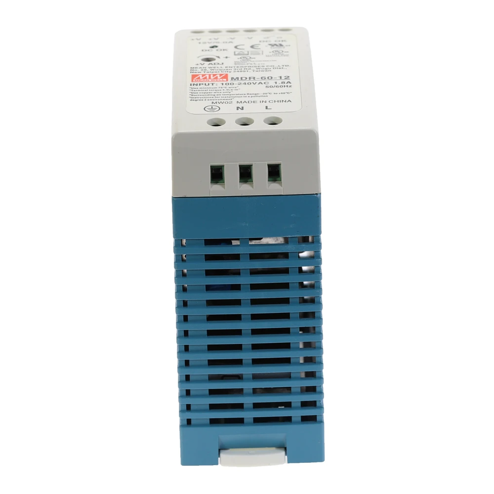 MDR-60 60W бренд MEAN WELL представляет один Выход 5V 12V 15V 24V 36V 48V промышленные din-рейку импульсный Питание AC/DC MDR-60-5/12/24/48