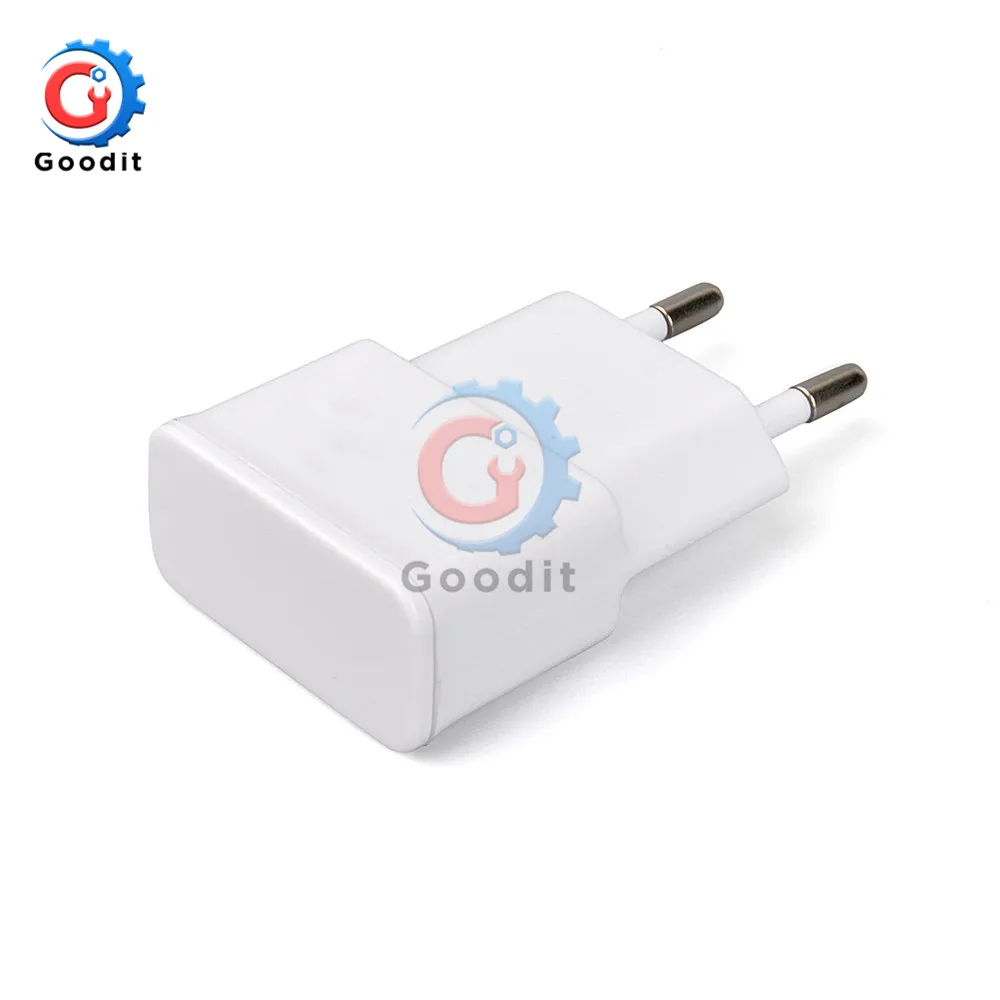 5 в 2A ЕС адаптер штепсельной вилки Белый Черный USB настенное зарядное устройство Быстрая зарядка Путешествия адаптер для смартфона Вход 100-240 В 0.35A