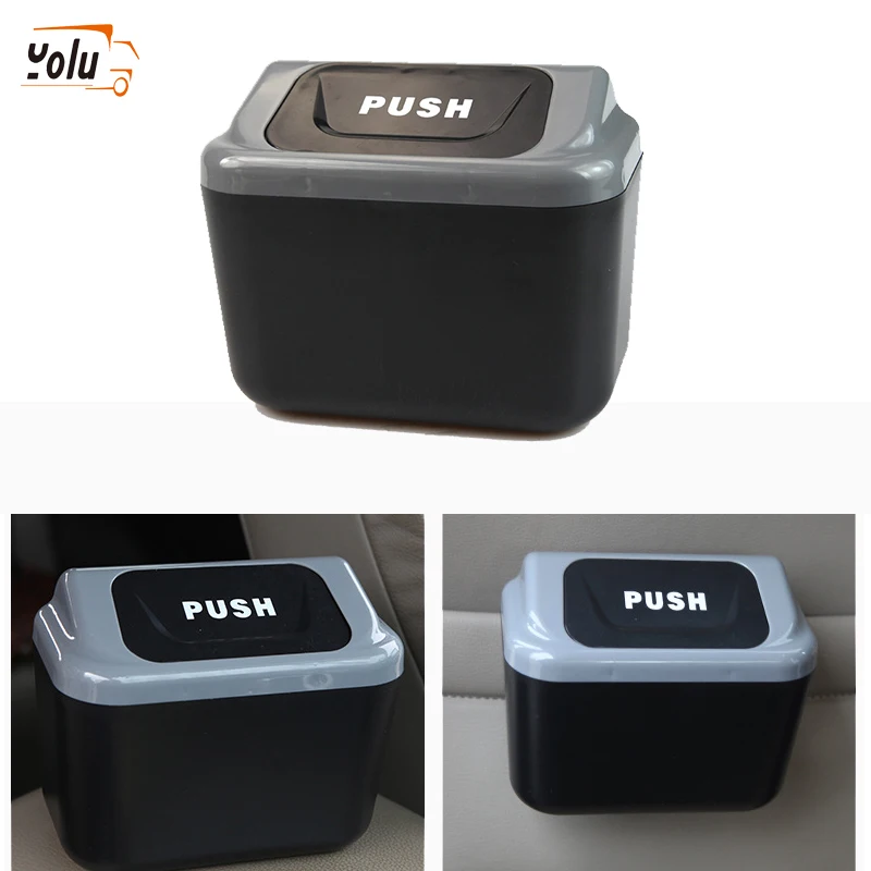 Подставка для мусора автомобиля серый контейнер автомобильный Органайзер