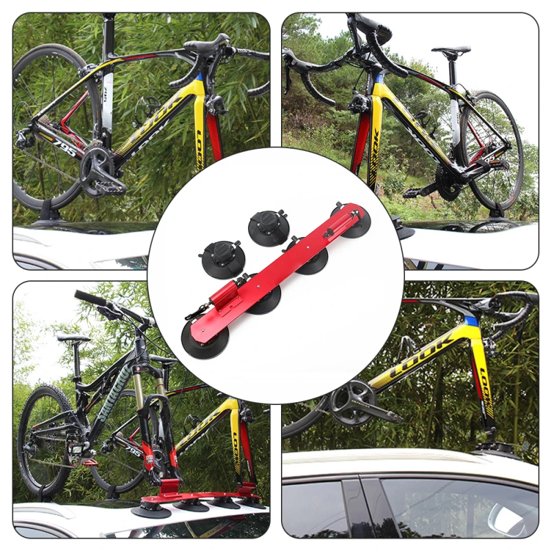 

Suction Type Bicycle Rack Car Roof Top Bicycle Rack Roof-mounted Bicycle Rack Quick Release Bicycle Rack With Suction Cup