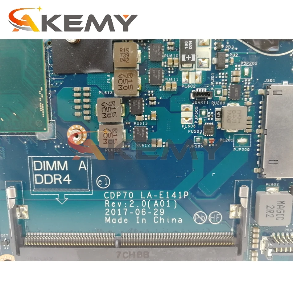 

Akemy I5-6440HQ FOR DELL Latitude E5480 Motherboard CDP70 LA-E141P CN-0H0K2P H0K2P 87RXV Mainboard 100%tested
