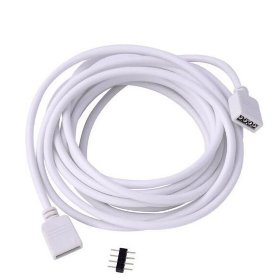 4 контакта Светодиодная лента RGB удлинитель провод для SMD 5050 3528 2835 5 24 В 30 см 1 м 2