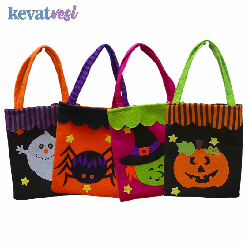 Хэллоуин конфеты сумки Нетканый Сумка для хранения печенья закусок призрак