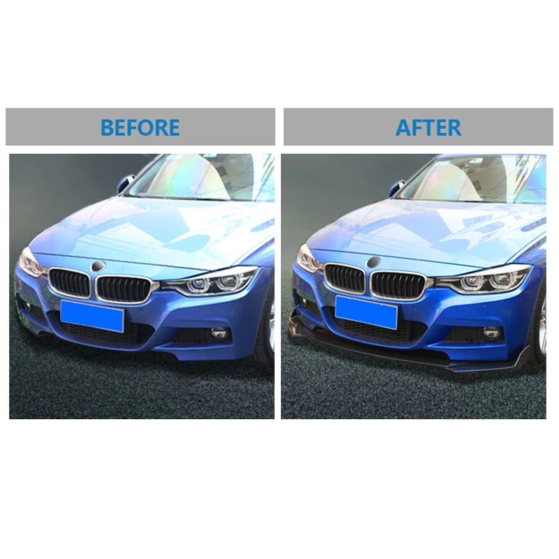 Универсальный 3 шт./компл. из углеродного волокна внешний вид/глянцевый черный