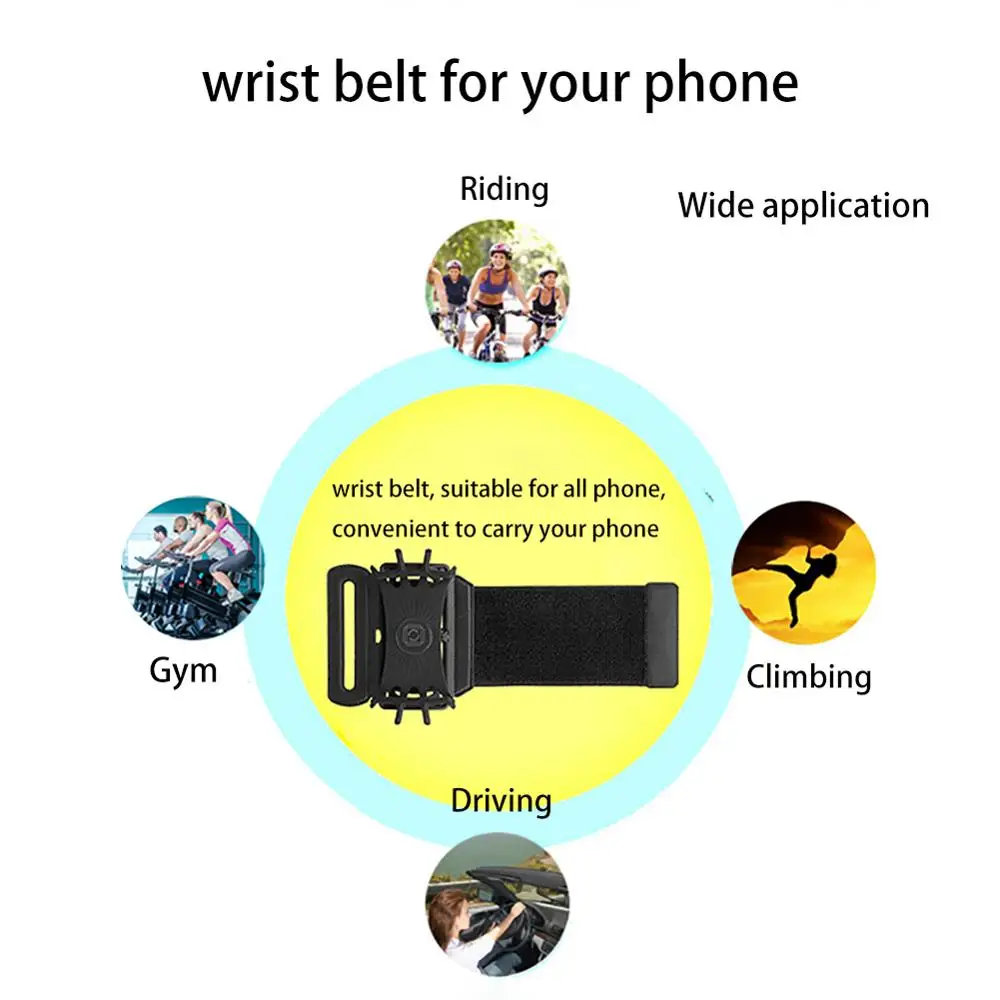 Поворотная сумка для бега мужчин и женщин повязки на руку сенсорного экрана
