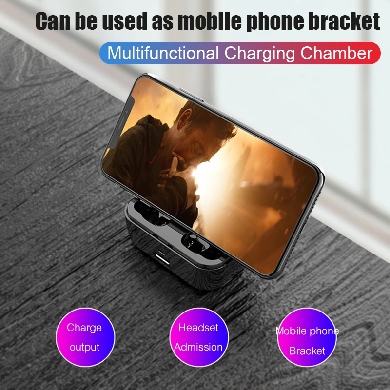 

Wireless Earbuds TWS Bluetooth V5.0 8D Stereo Mini Earbuds Headset with Mic Display 3500mAh Charging Box Handsfree Earphone G6S