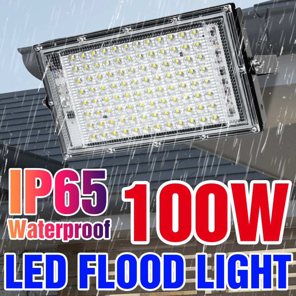 

Flood Light LED Wall Lamp 220V Outdoor Spotlights IP65 Waterproof Floodlight 50W 100W LED Projector Bulb For Landscape Lighting