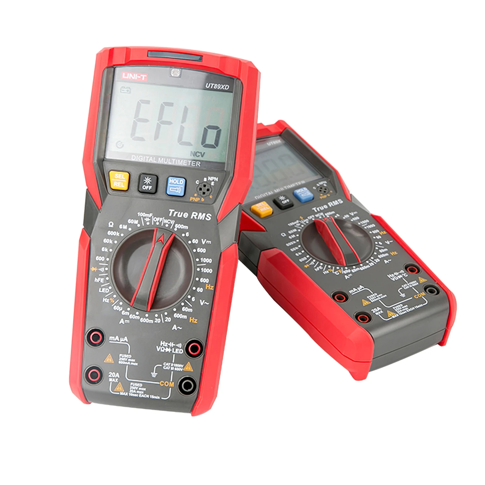 

UNI-T UT89X Digital Multimeter 6000 Counts True RMS Manual Ranging Temperature AC/DC Voltage Meter Capacitor Tester Back Light