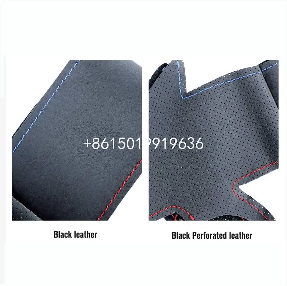 

Hand Sewing Carbon Fiber Hole Leather Steering Wheel Cover For Honda Civic 16-19 CR V 17-19 Clarity 16-18