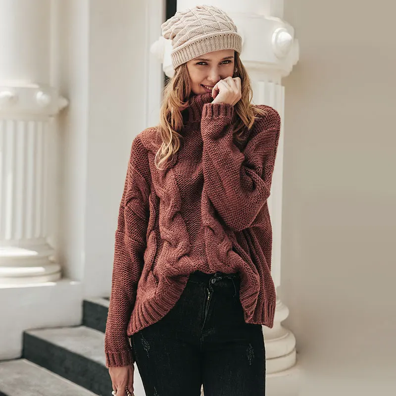 Conmoto 2019 осень зима женские джемперы свитер Женский Повседневный водолазка