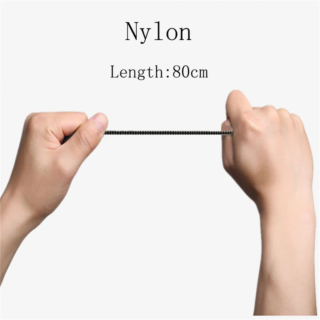 Быстрое зарядное устройство USB кабель нейлоновая линия подключения порта 80 см