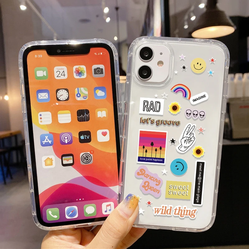 Funny Cute Cat Phone Case For iPhone 11 Case For iPhone 13 12 14 Pro Max X Xr XS Max 7 8 Plus SE 20 12 Mini Soft Silicone Cover