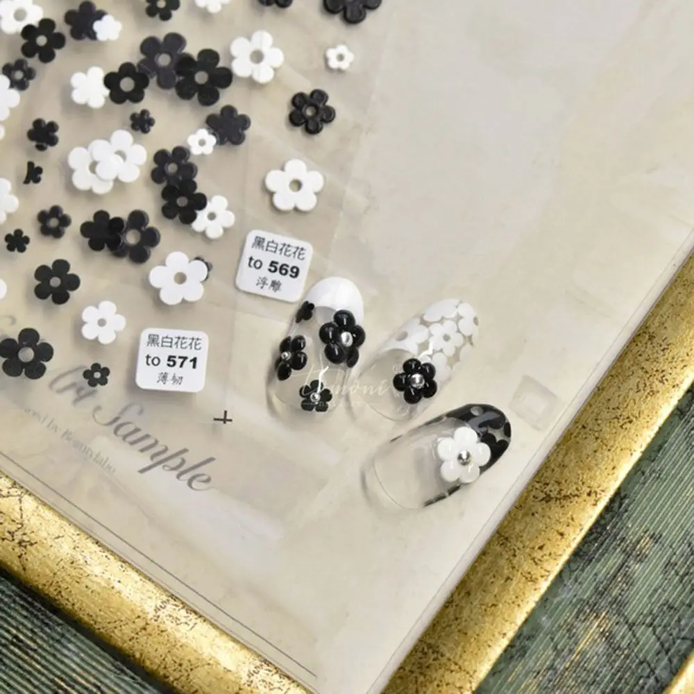 

5D Japanese Rainbow Flower Nail Sticker Cute Nail Sticker Tomoni Thin Tough Rainbow Flower Sticker