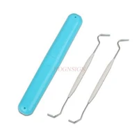 double metal toothpick oral care cleaning teeth teeth tick hook teeth artifact portable household storage box sale