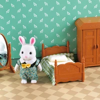 112 forest animal family villa furniture doll toy forest family mini bedroom set diy miniatura doll house children furniture