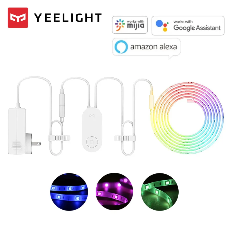 Глобальная версия Mijia Йи светильник 2 м смарт маршрутизатор Wi Fi RGB светодиодный