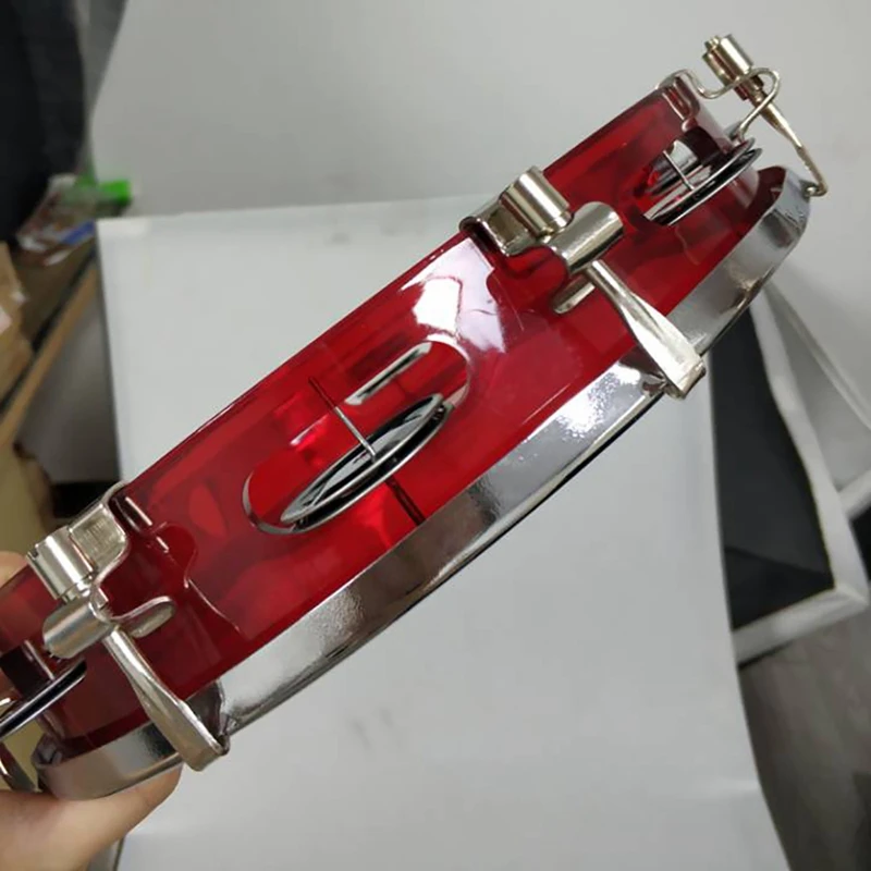 

Self-Tuning Handbell Tambourine for Hand Held Drum Bell Metal Jingle Drum Mount Tambourine Musical Toy for Party KTV Bar