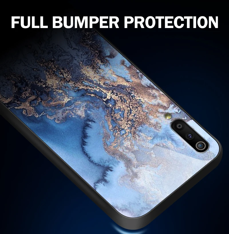 Для samsung Galaxy A40 A10 A20 A30 A50 A8S A6S A70 A80 A90 закаленное Стекло чехол J4Plus M10 M20 M30 Note9 роскошный защитный чехол