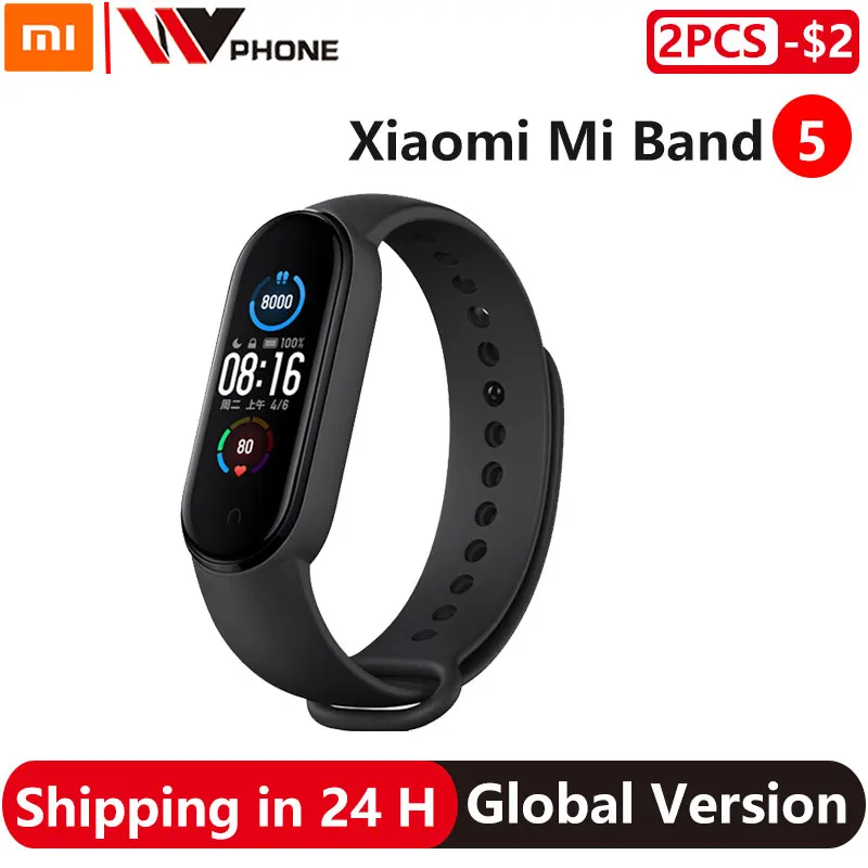 Умный Фитнес браслет Xiaomi Mi Band 5 без nfc|Смарт-браслеты| |