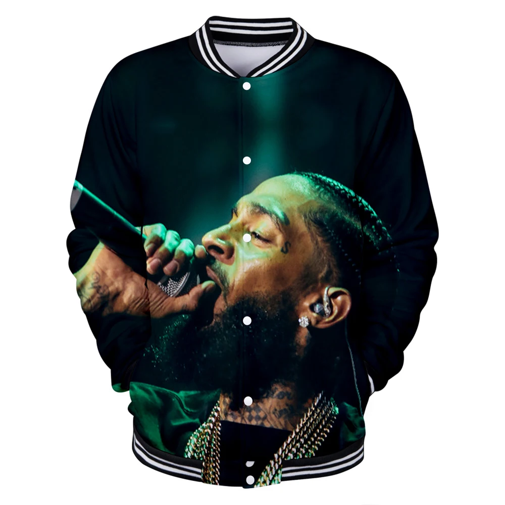 nipsey hussle 3D бейсбольная форма новые мужские/женские весенние повседневные бейсбольные куртки Harajuku Одежда Плюс Размер Уличная
