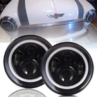 7-дюймовые светодиодный фары дальнего света, дневные ходовые огни для классических автомобилей Rover Mini, Остин, Land Rover Defender, Cabrio 90110127, TD4, TD5 90 110