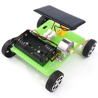 diy novelty solar car vehicle model assemble toy set electric powered car kit educational science for kids funny robot kit set
