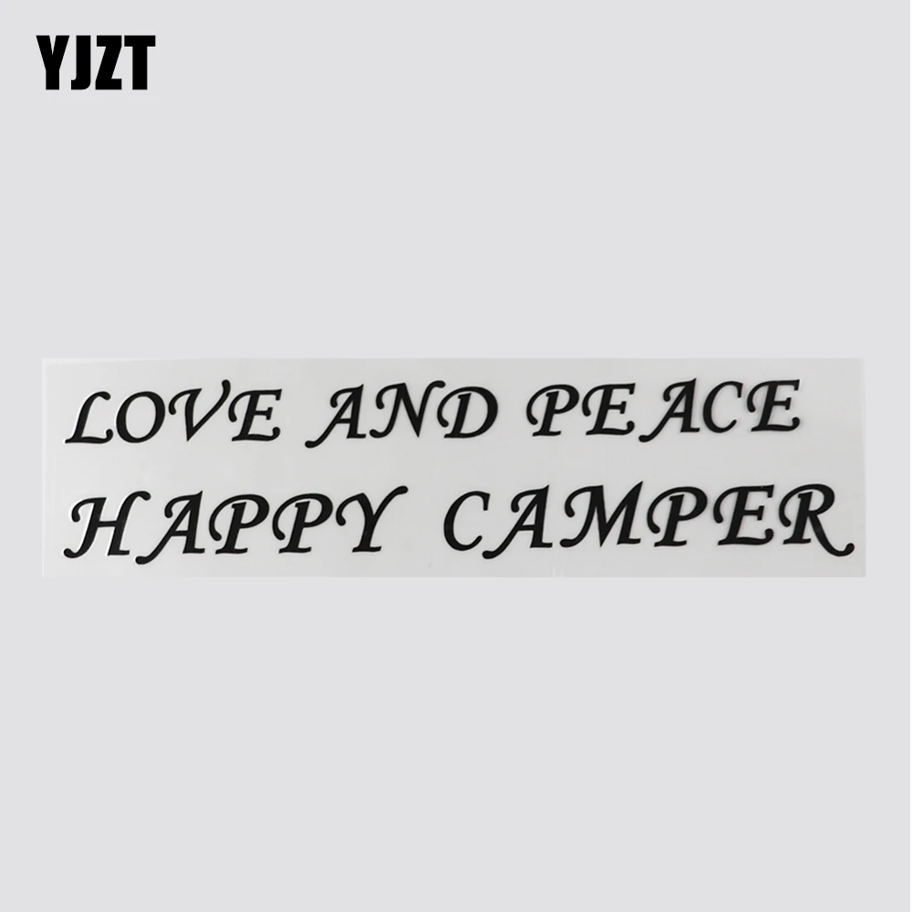 

YJZT 23,9 см * 5,8 см наклейка на автомобиль с надписью LOVE AND PEACE 13D-0221