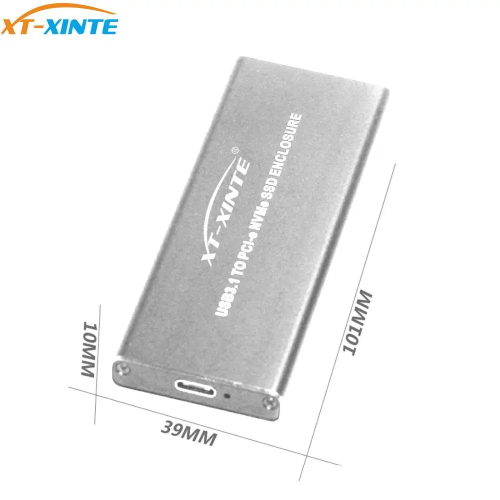 Корпус для жёсткого диска из алюминиевого сплава с USB 3 1 на PCI E NVME NGFF M.2 SSD M Key|Корпус