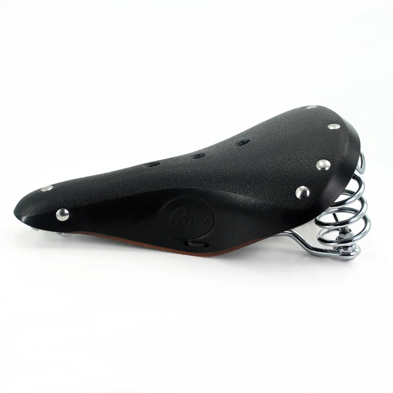 Велосипедное седло в стиле ретро кожаное велосипедное из натуральной яловой