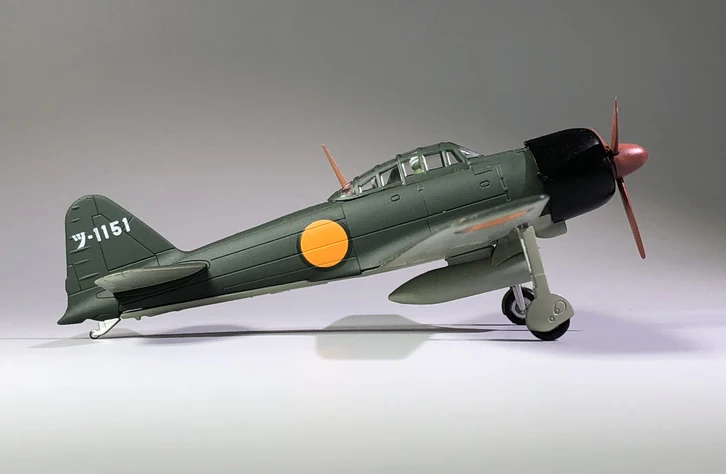 1:172 1/172 масштаб WWII Япония A6M Zero FighterPlane литой металлический самолет модель самолета
