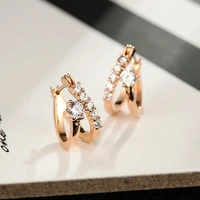 fashion s925 clip earrings female elegant charm jewelry inlay dazzling aaa zircon womens wedding party exquisite accessories