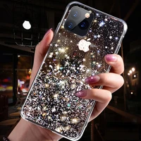 Luxury Glitter Transparent Phone Case For Huawei nova Soft Shockproof Bumper Back Cover