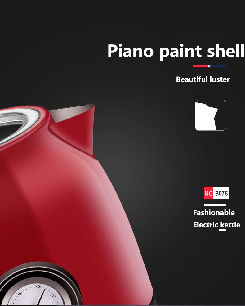 

1.8L Electric Kettle Stainless Steel Tea Coffee Thermo Pot Kitchen Smart Whistle Kettle Samovar With Temperature Display Sonifer