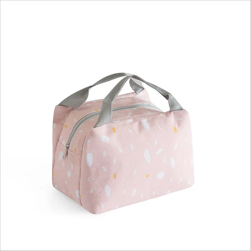 Тепловой охладитель Ланч-бокс с принтом листьев функциональный портативный