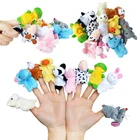 10 шт.лот плюшевые животные набор пальцев детская игрушка для обучения обучение ролевые ежедневные игры рассказ историй игрушки для детей