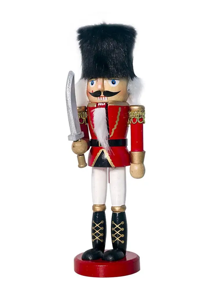 Деревянная кукла Щелкунчик 20 см высокого качества солдат ручной работы для