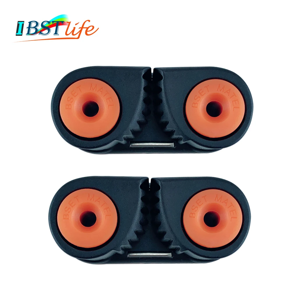 

2X Composite 2 Row Matic Ball Bearing Cam Cleat Marine Boat Pilates Equipment Fast Entry Rope Wire Fairlead Sailing Sailboat