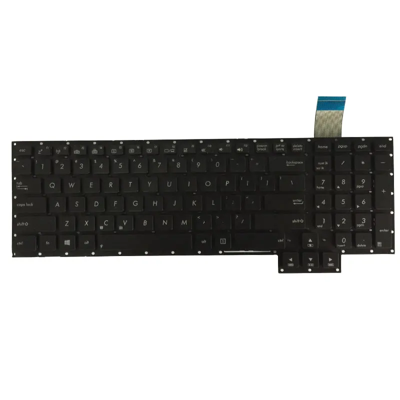 Новая английская черная клавиатура для ноутбука Asus G750 G750JH G750JM G750JS G750JW G750JX