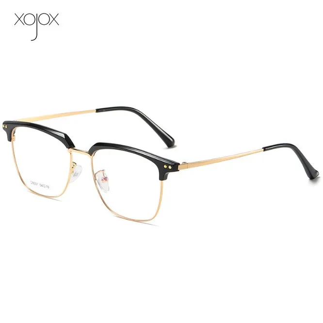 Очки XojoX мужские с полуободковой оправой оптические брендовые дизайнерские
